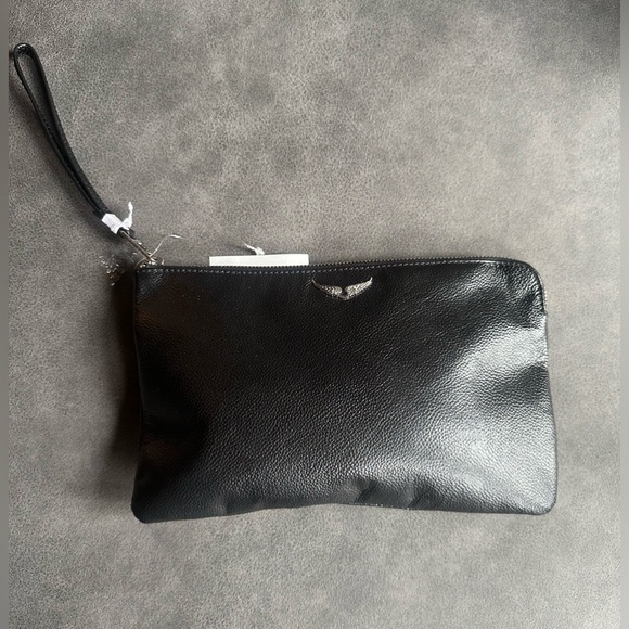 ZADIG & VOLTAIRE zipped wristlet. NWT & wrappings.Not mini.BLK LTR. Measure ⬇️ - Picture 3 of 8